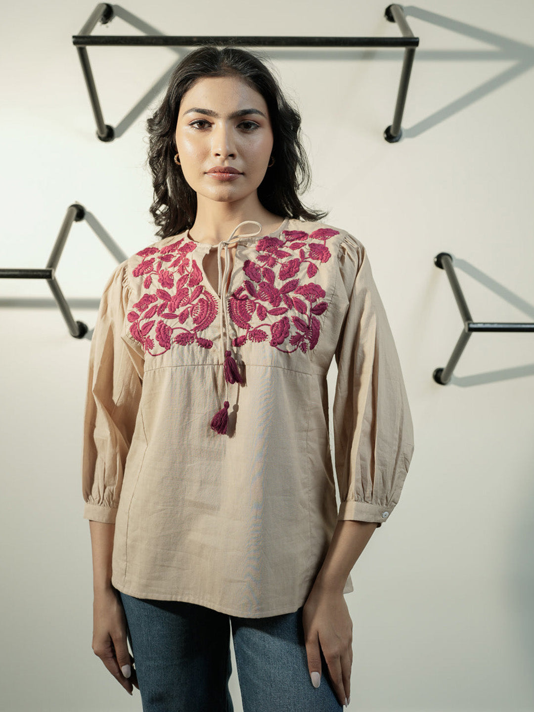 Omisha Embroidery Top