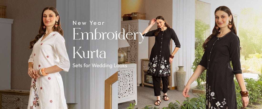 New Year Embroidery Kurta Sets In India For The Best Wedding Looks