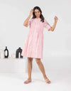 Reme pink embroidered dress