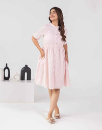 Reme light pink embroidered dress