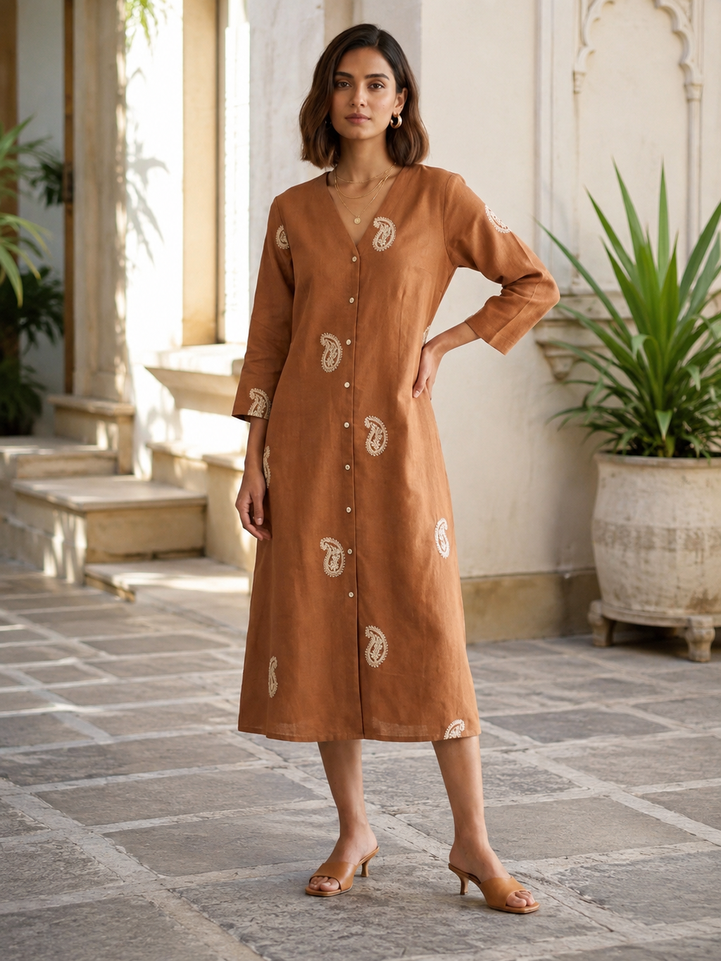 Nyka Embroidery Dress