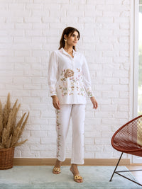 Grayson white embroidery co-ord set