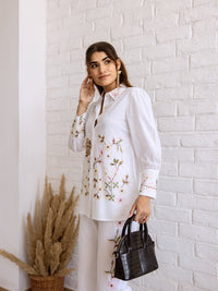 Grayson white embroidery co-ord set