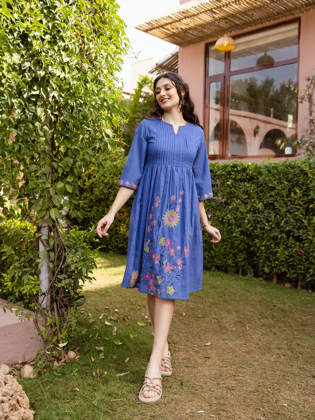 Sell Blue Embroidery Dress