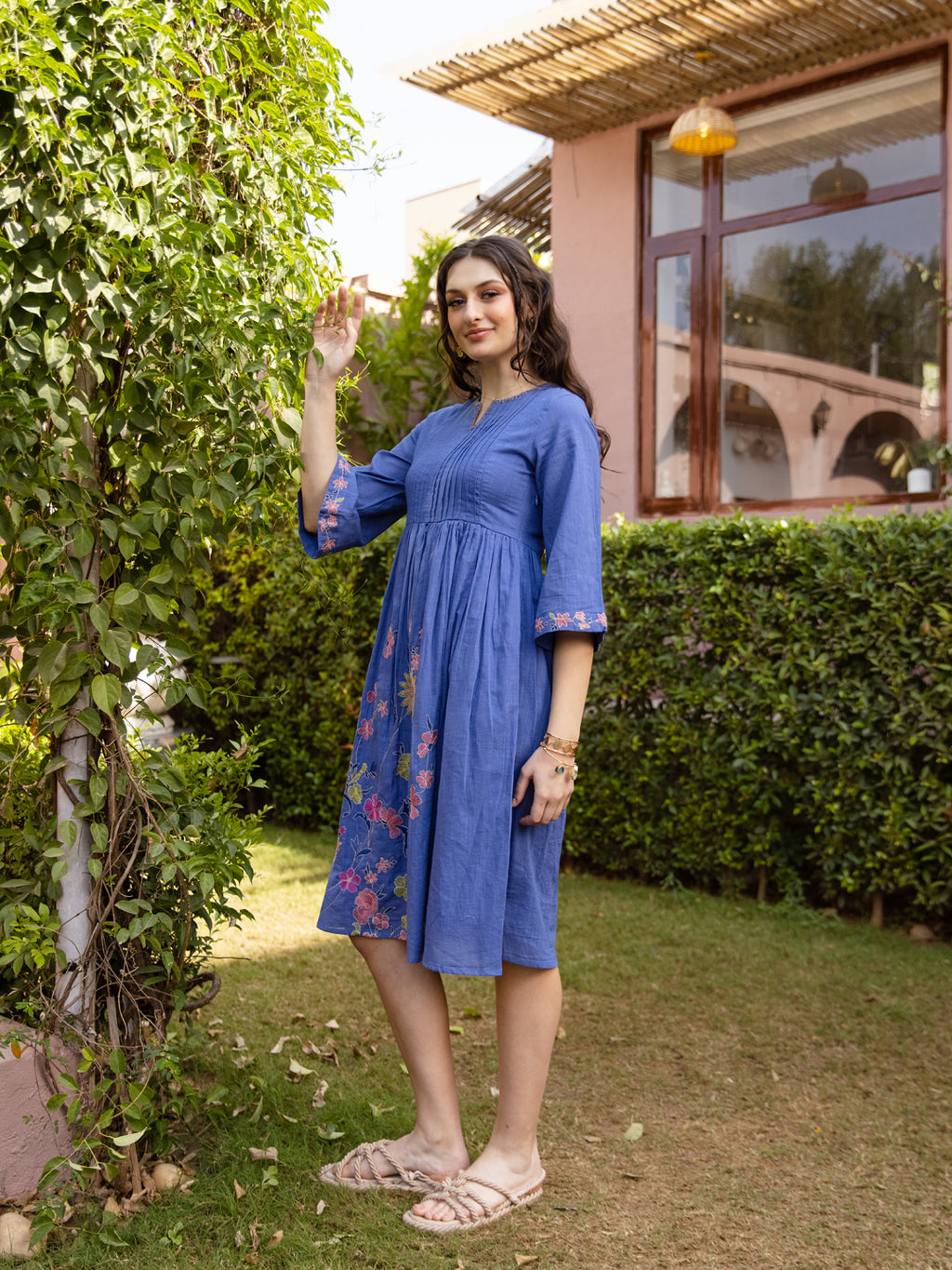 Sell Blue Embroidery Dress