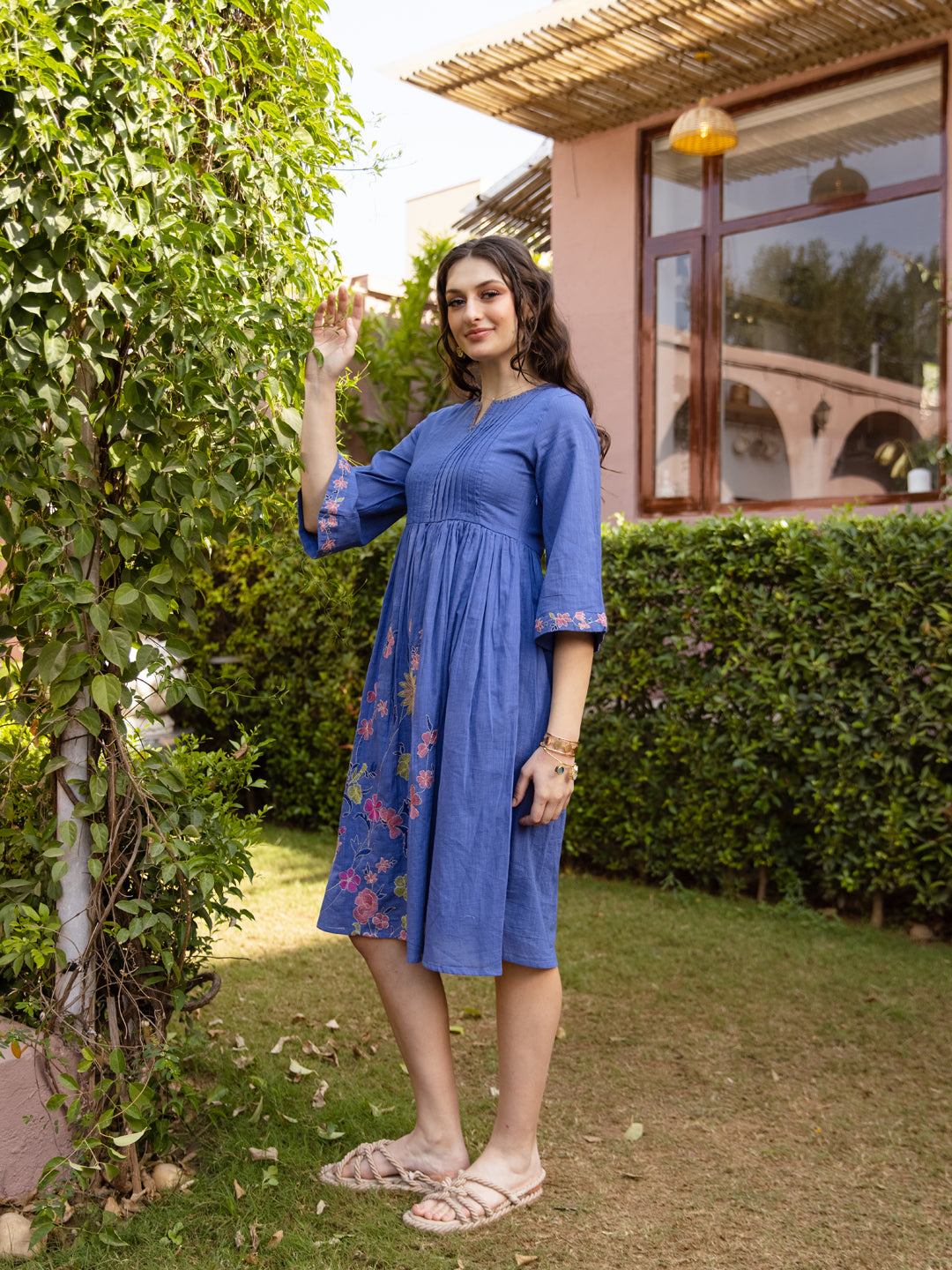Sell Blue Embroidery Dress