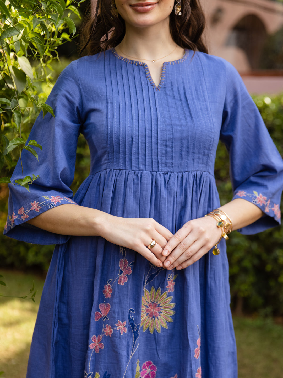 Sell Blue Embroidery Dress