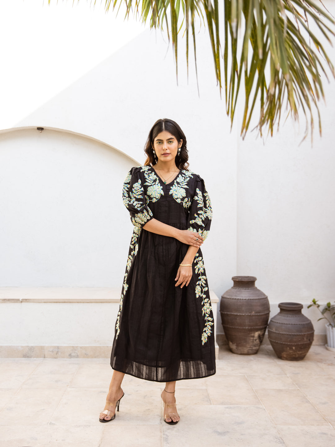 Tashi embroidery dress