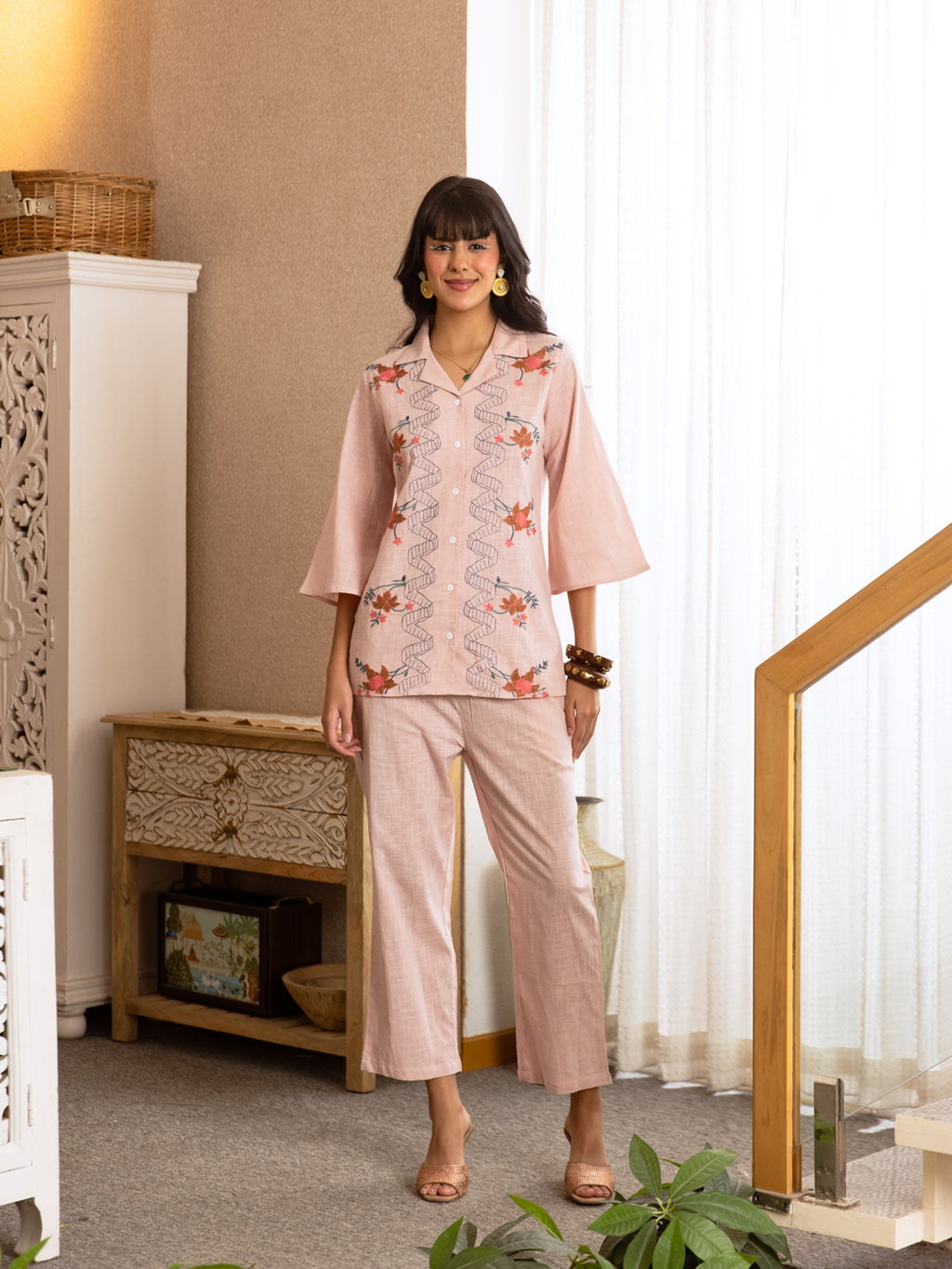 Robini Pink Embroidery Dress