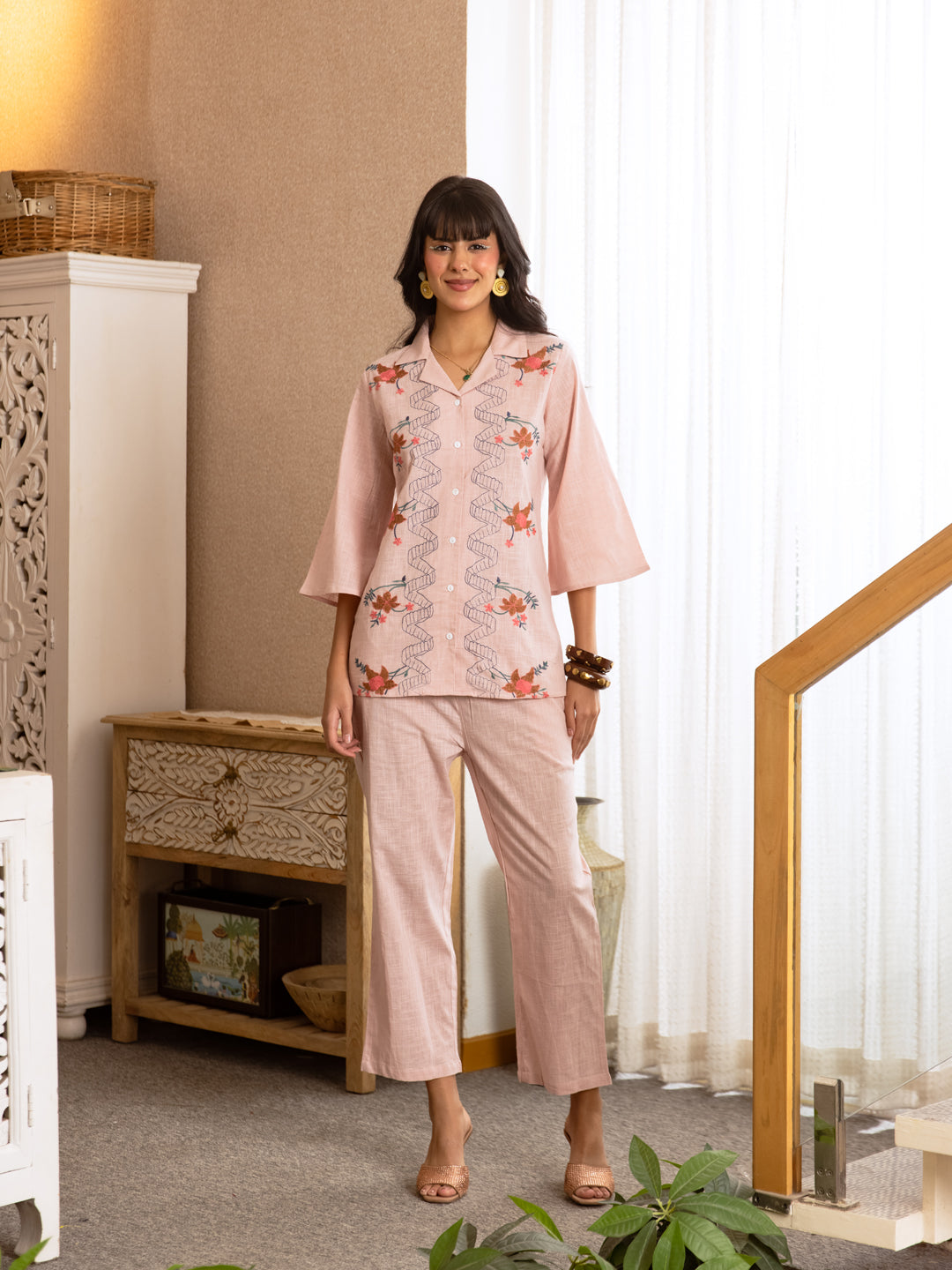 Robini Pink Embroidery Dress