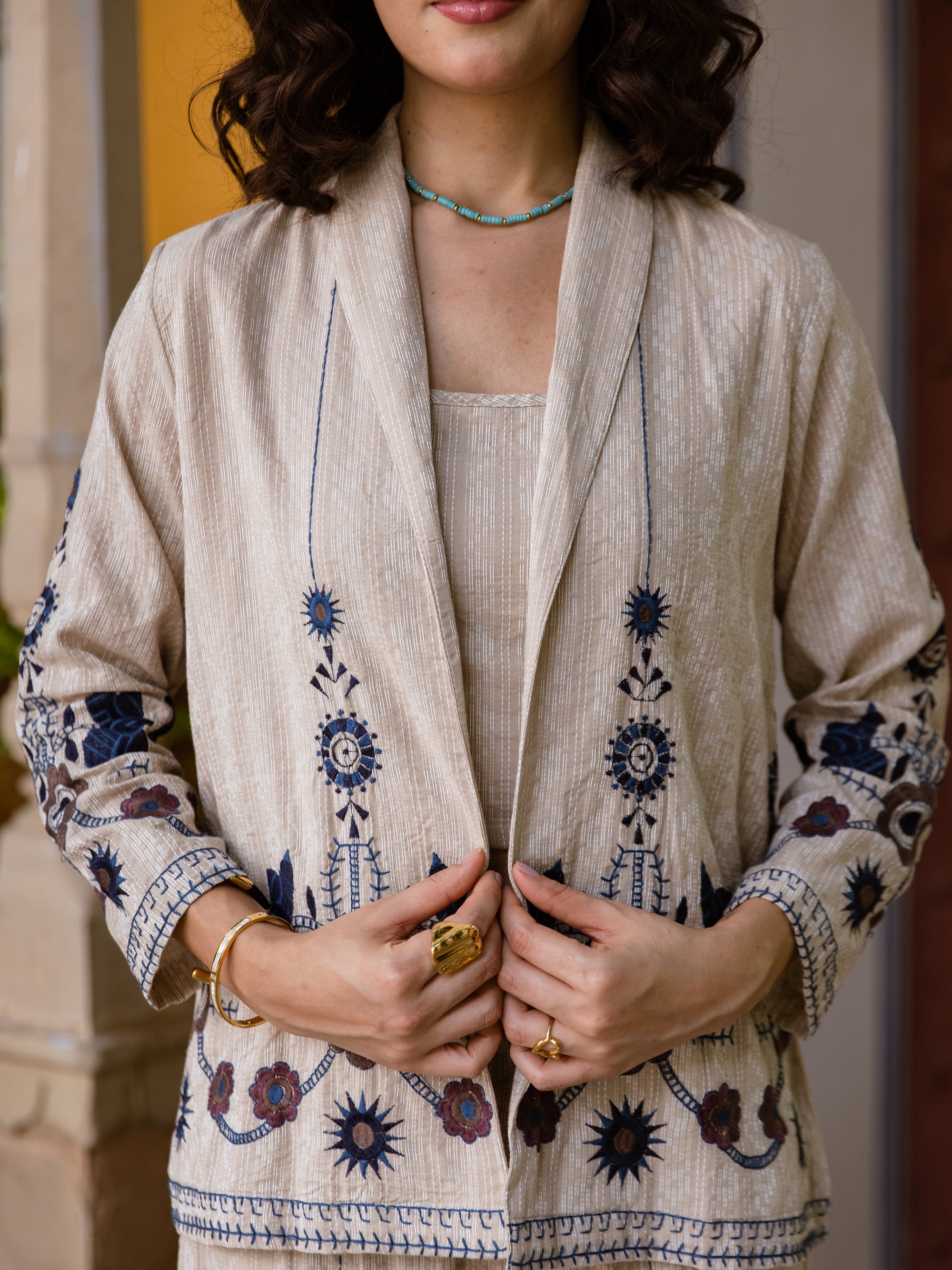 Hitch Embroidery Co-ord Set