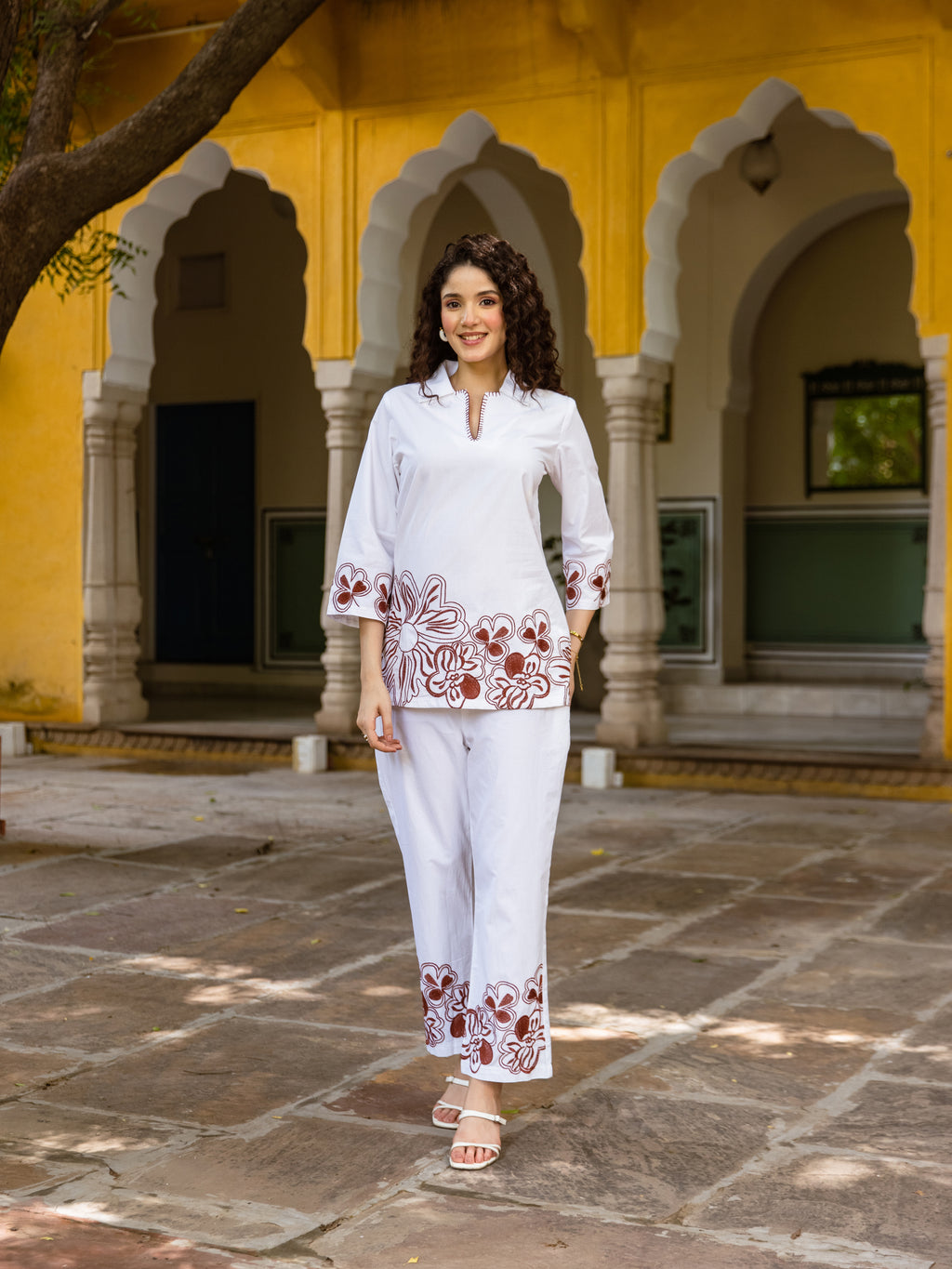 Ezar Embroidery Co-ord SET