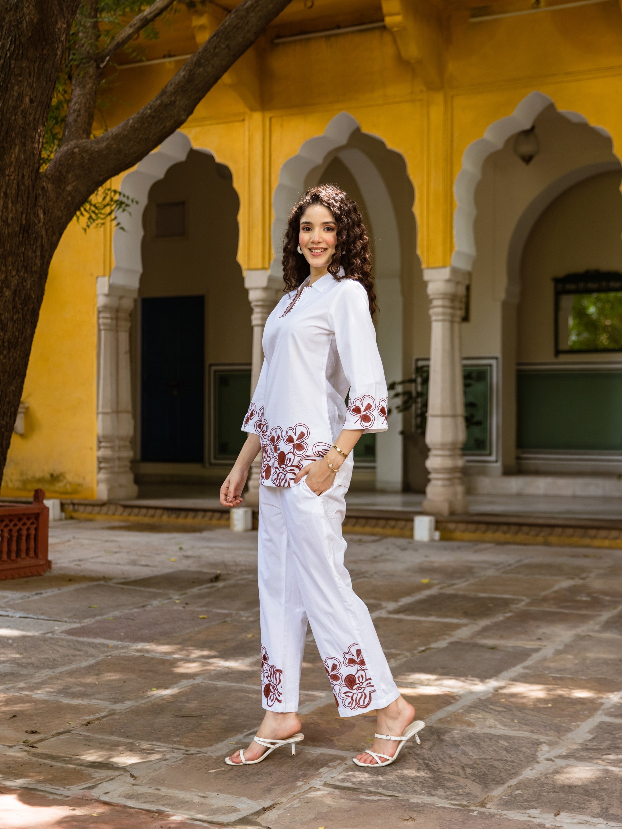 Ezar Embroidery Co-ord SET