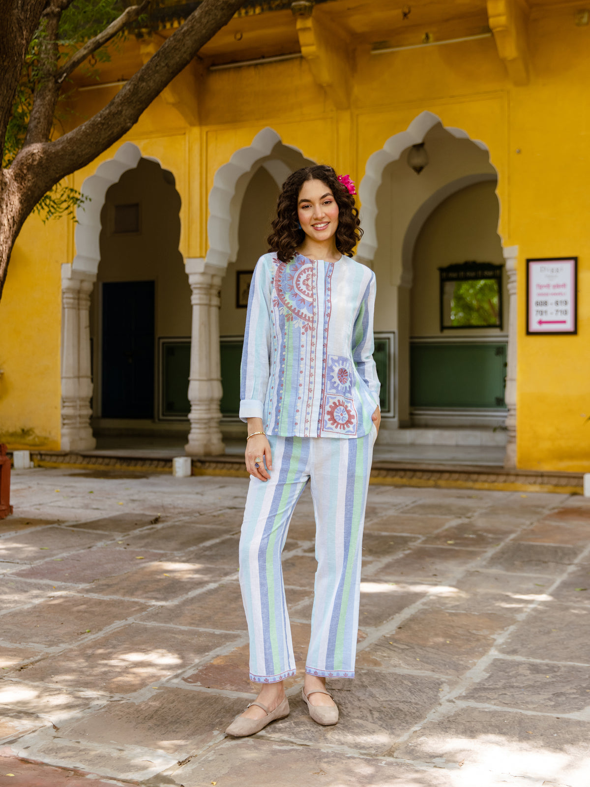 Tanika  Embroidery Co-ord Set