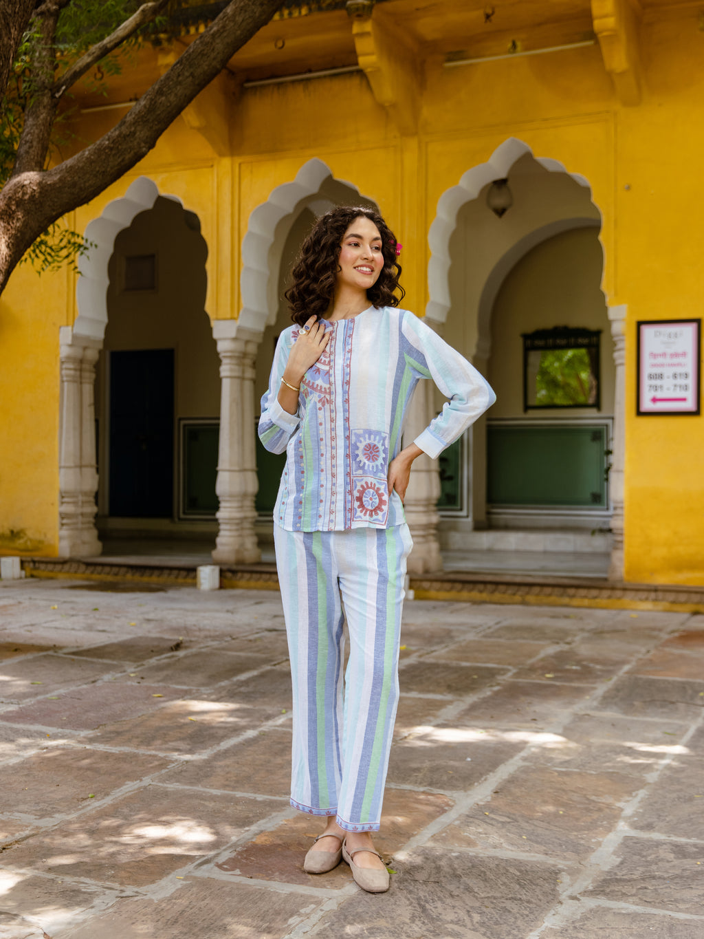 Tanika  Embroidery Co-ord Set