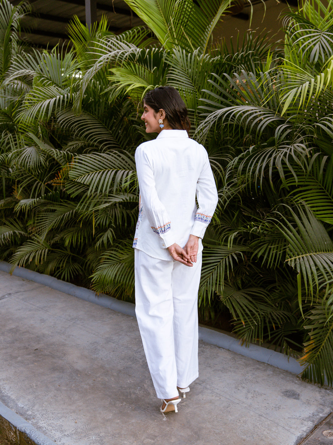 Joshephine White Embroidery Co-ord set