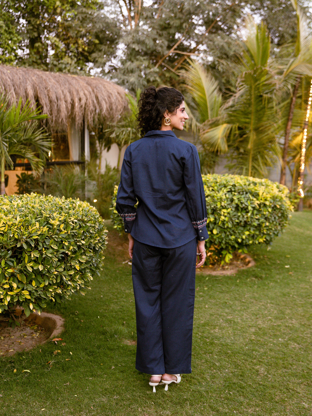 Joshephine Navy Embroidery Co-ord set