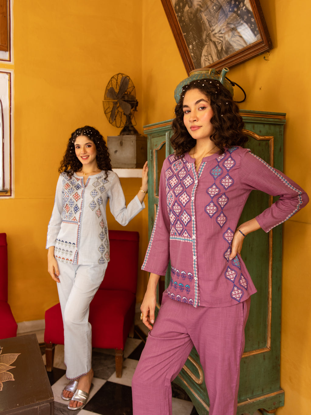 Gargi  Embroidery Co-ord Set