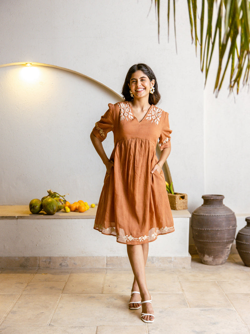 Soul rust embroidery dress