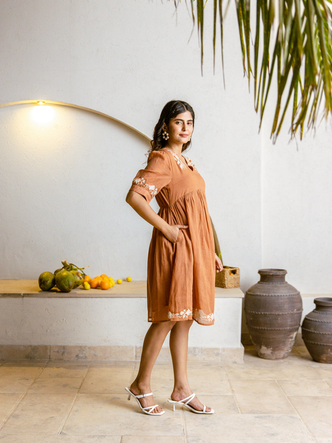 Soul rust embroidery dress