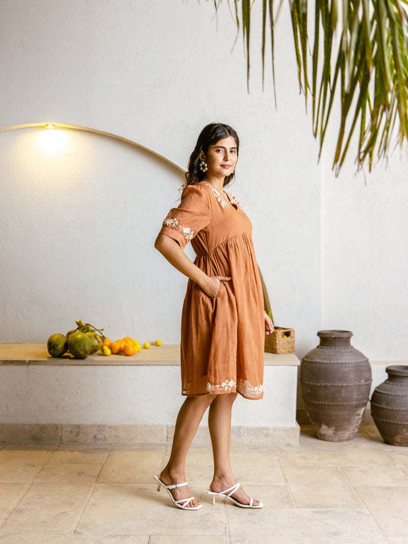 Soul rust embroidery dress