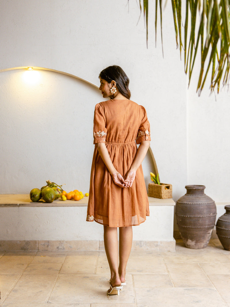 Soul rust embroidery dress