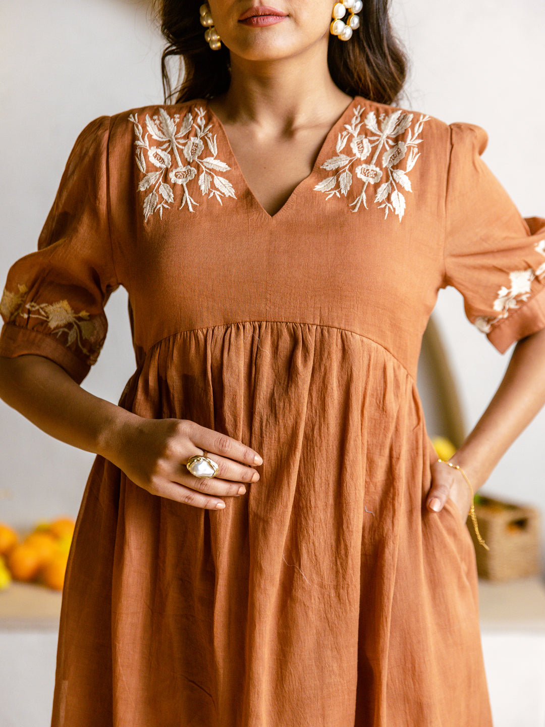 Soul rust embroidery dress