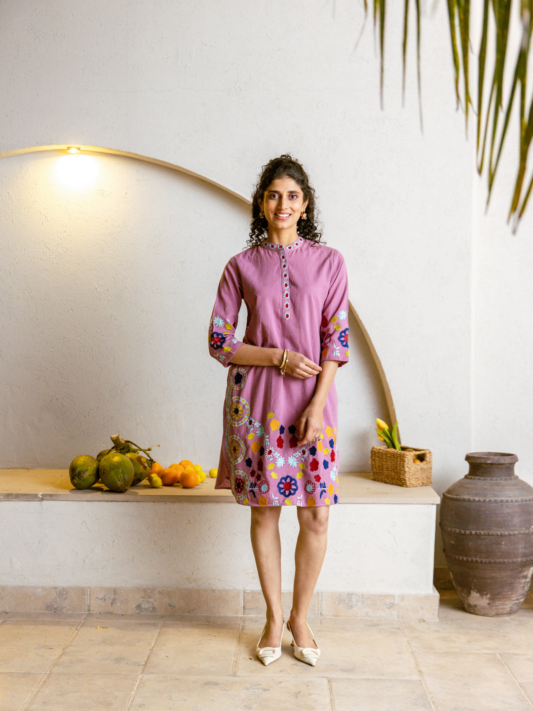 Moon Light Embroidery  dress