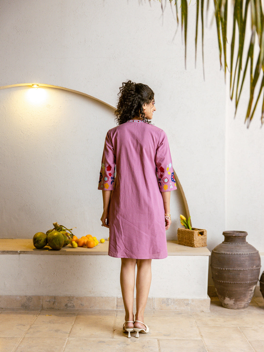 Moon Light Embroidery  dress