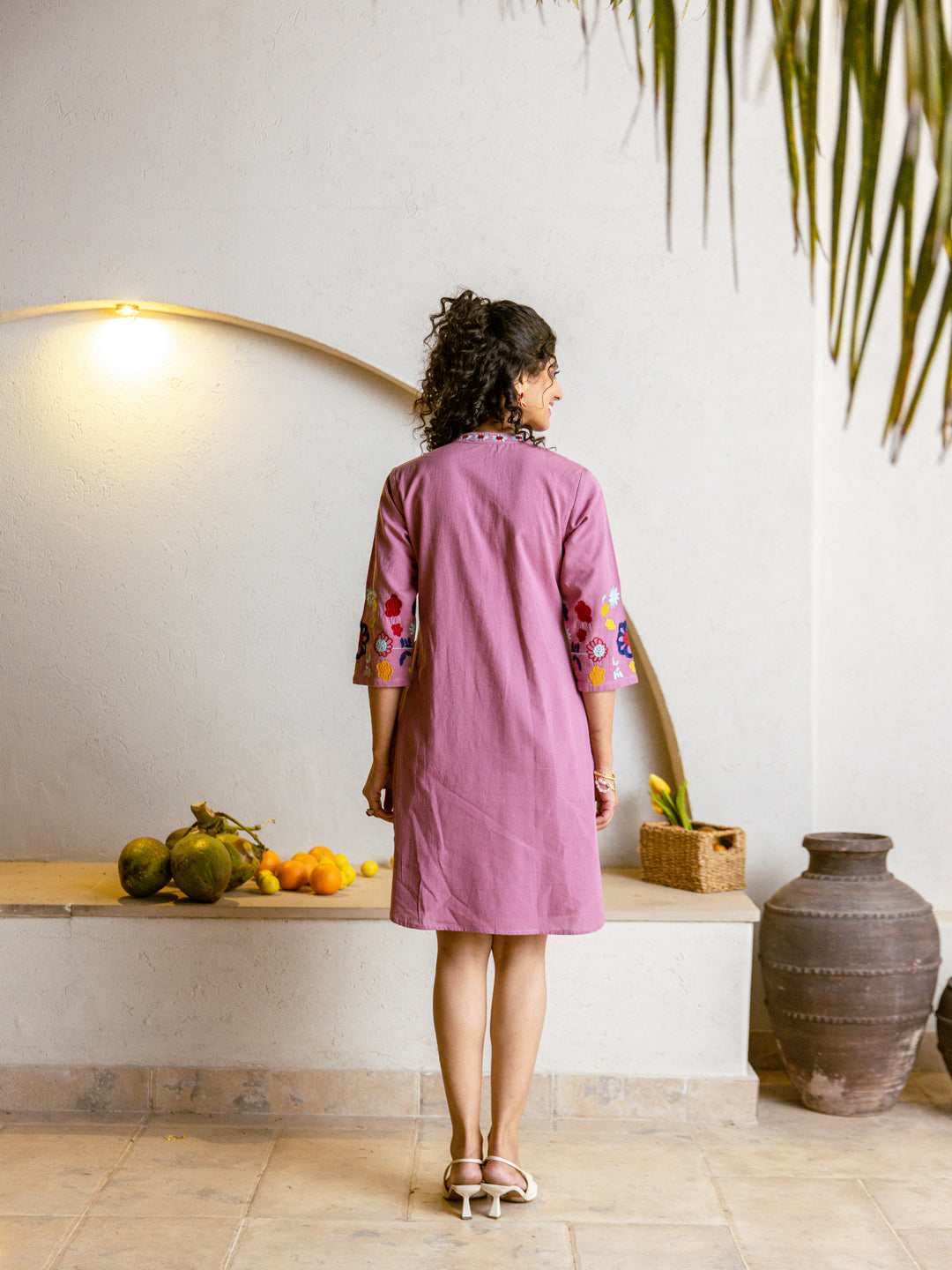 Moon Light Embroidery  dress