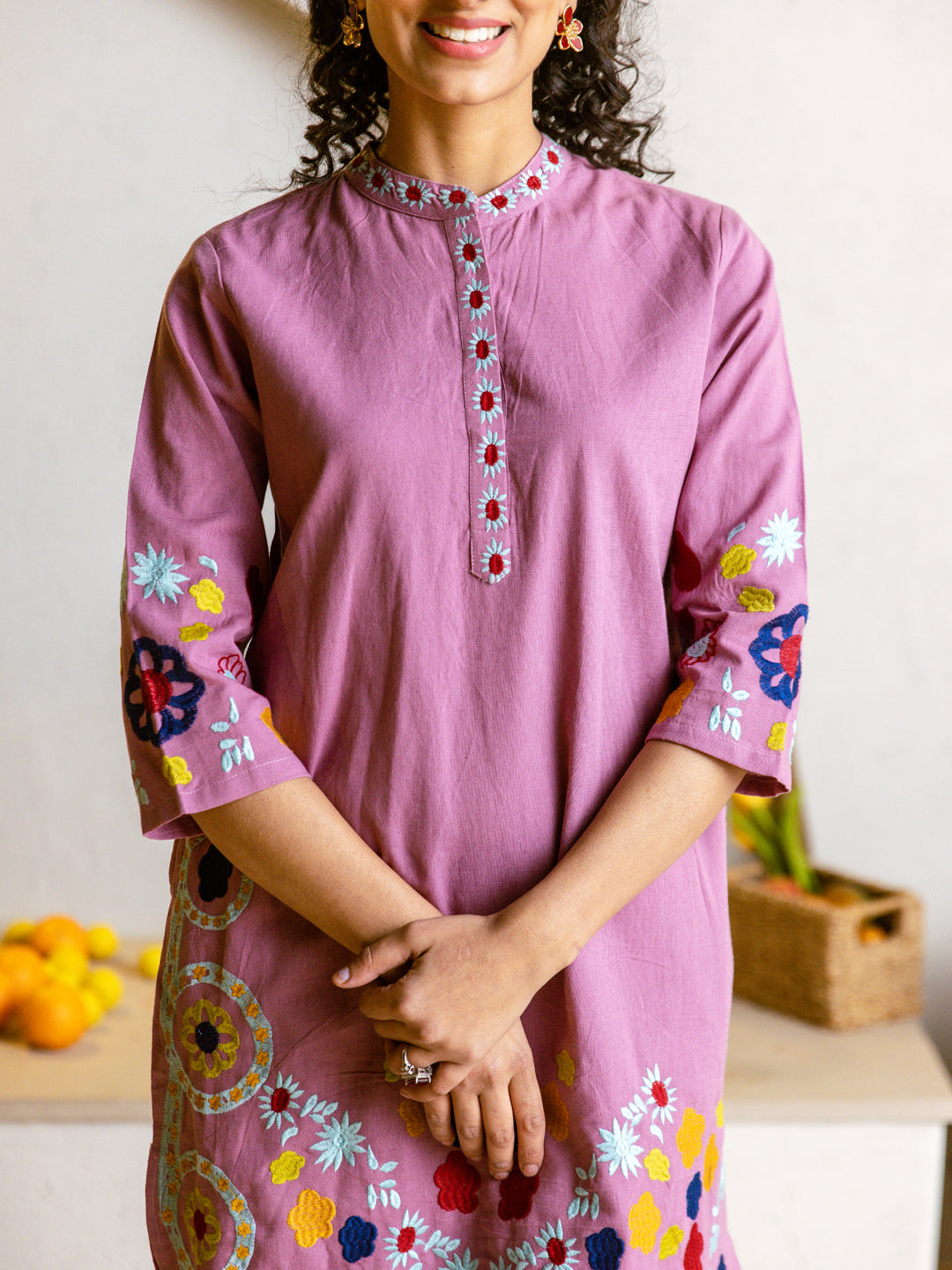 Moon Light Embroidery  dress