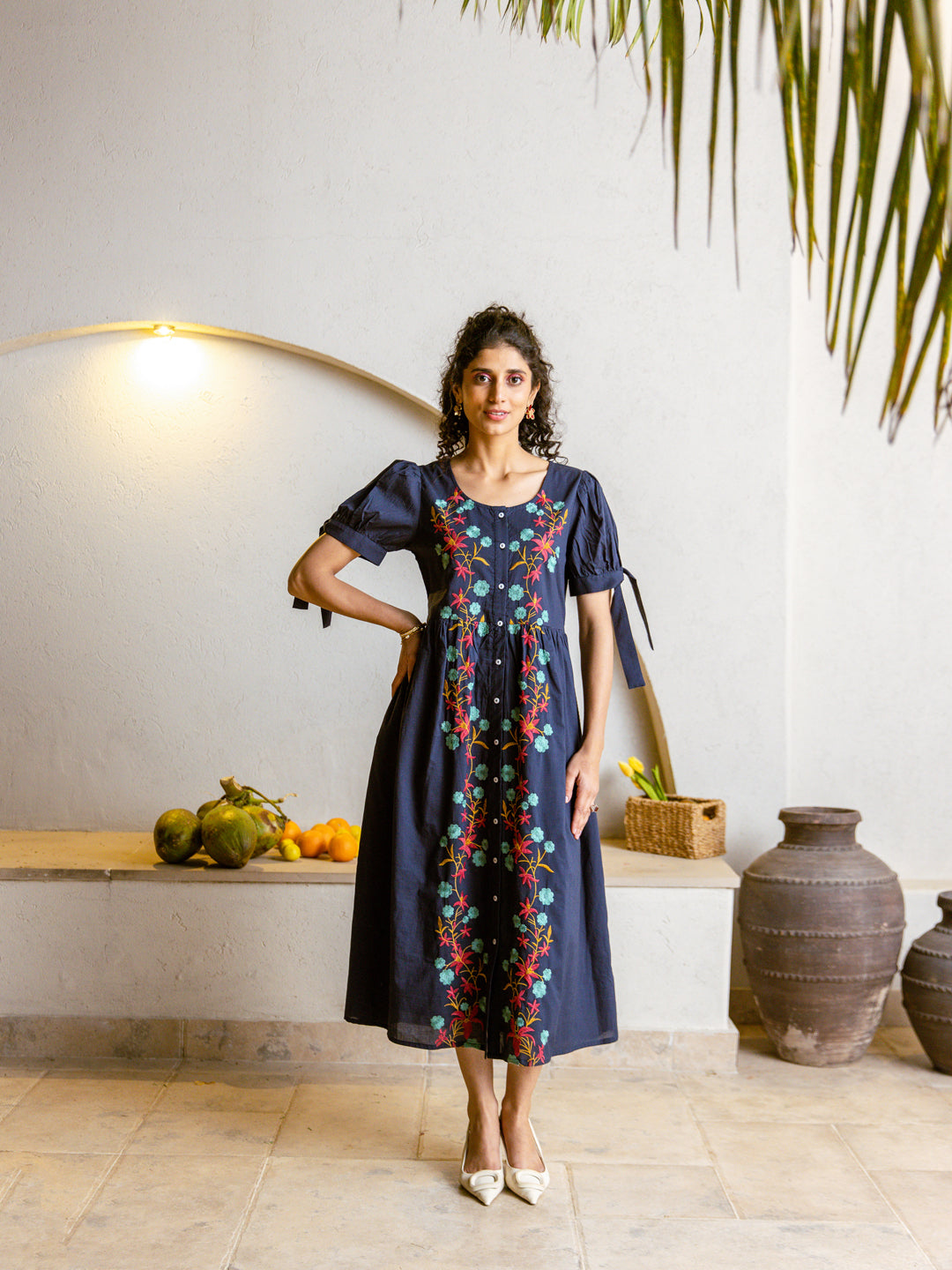 Chick Embroidery Dress