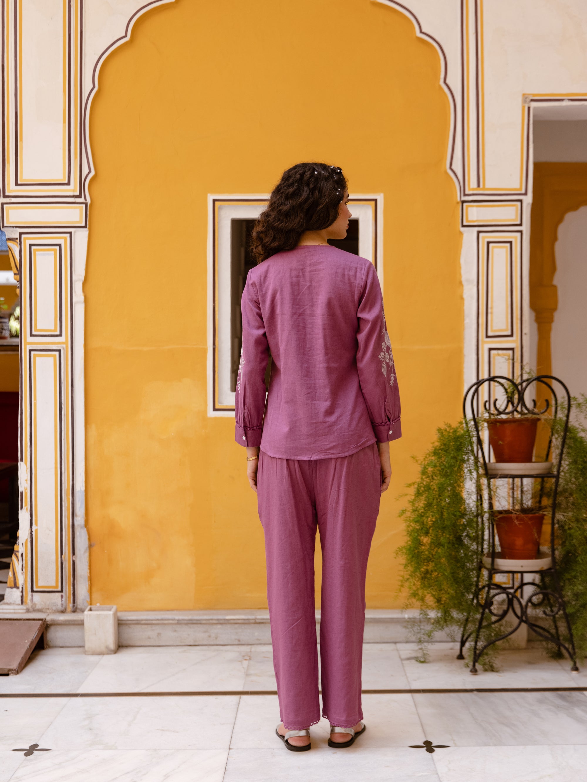 Kite Pink Embroidery Co-ord Set