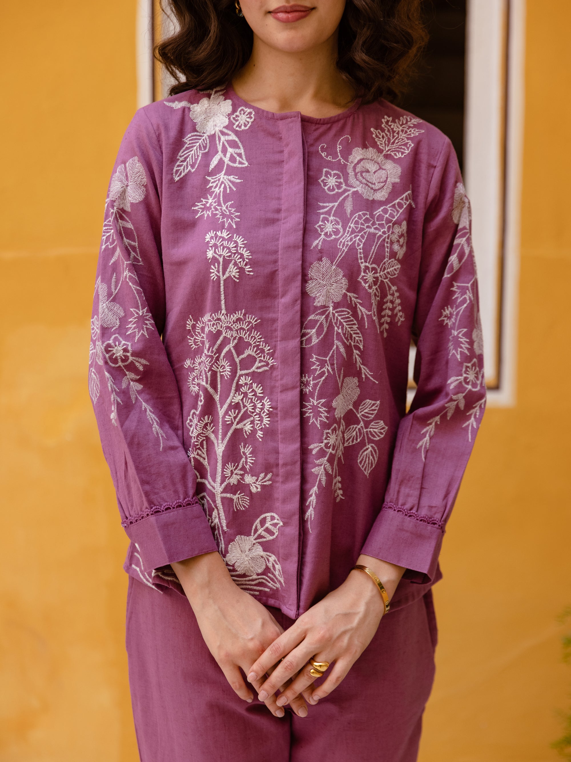 Kite Pink Embroidery Co-ord Set