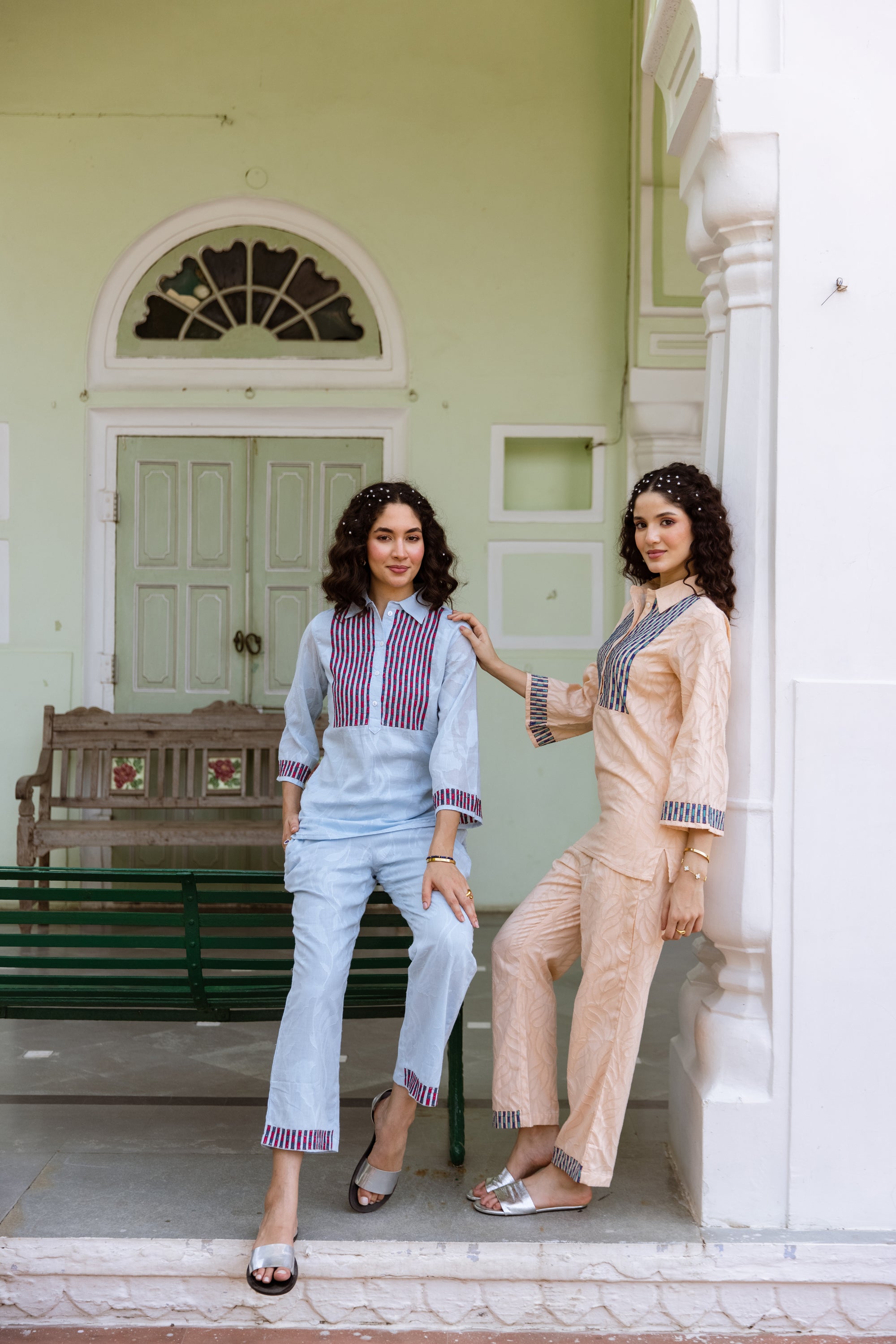 Margot  Embroidery Co-ord set