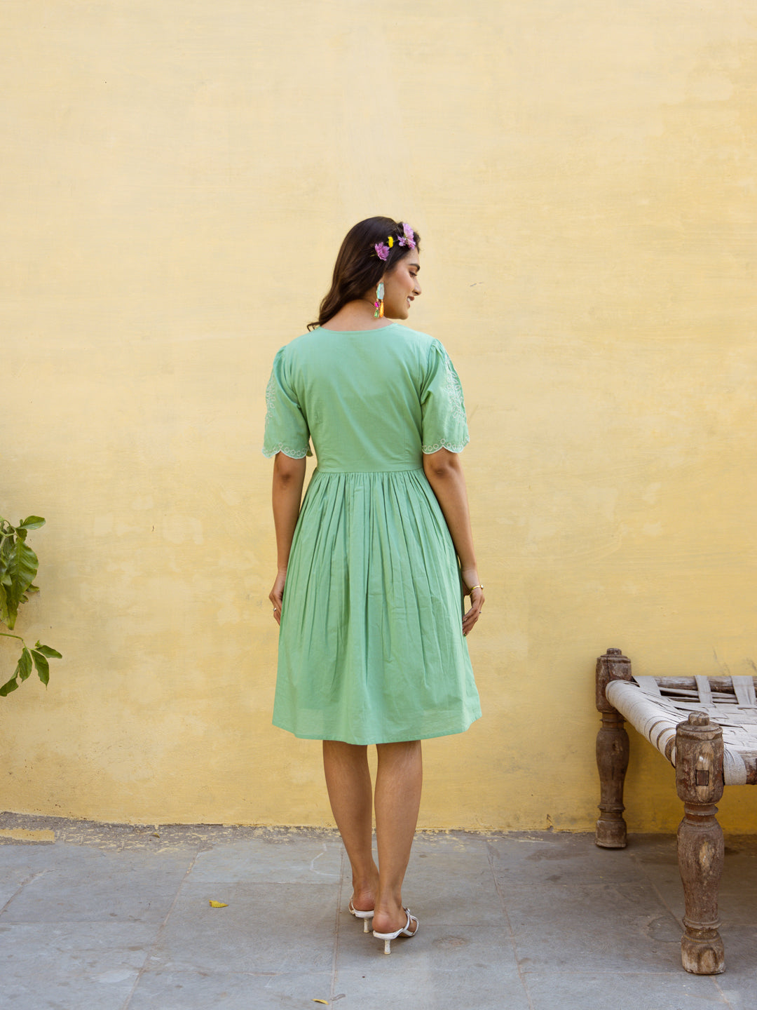 Suzi Green Embroidery Dress