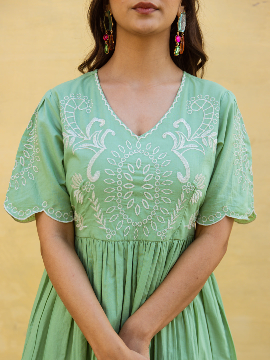 Suzi Green Embroidery Dress