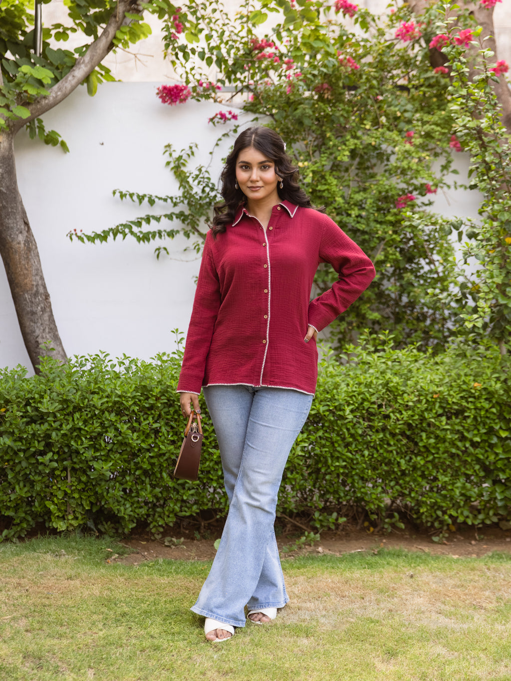 Slovey Embroidery Shrit