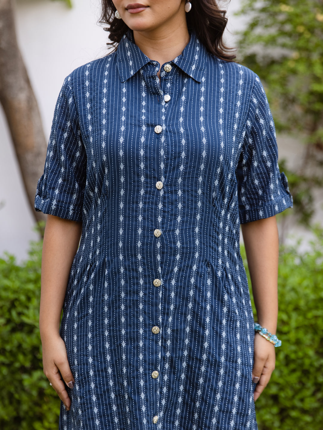 Lavie Cotton Dobby Dress