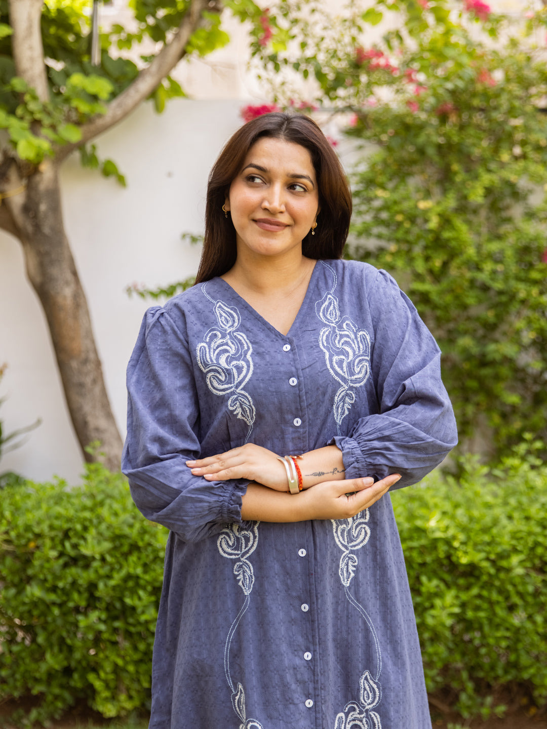 Kiara  Embroidery Dress