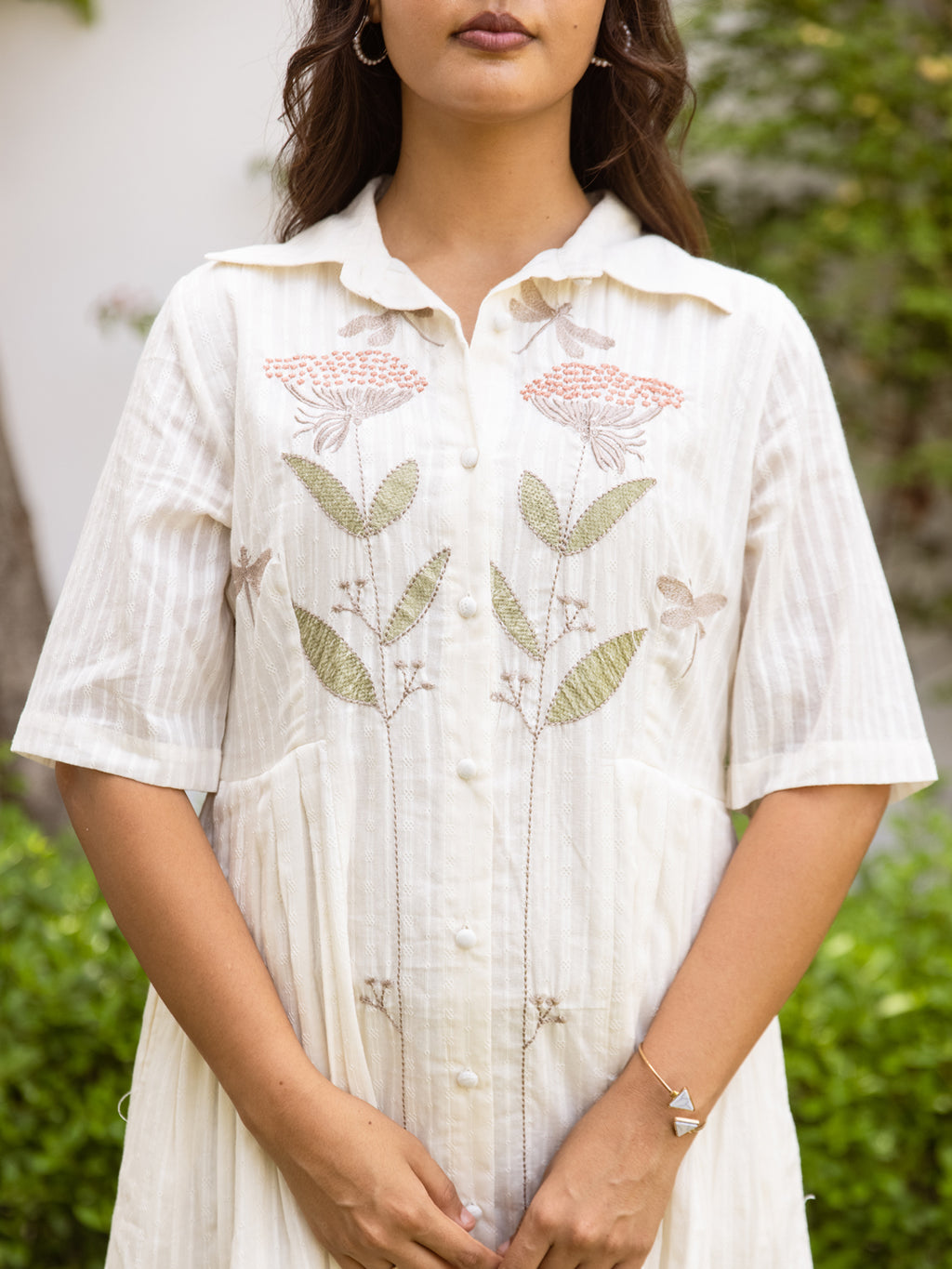 Tate White  Embroidery Dress