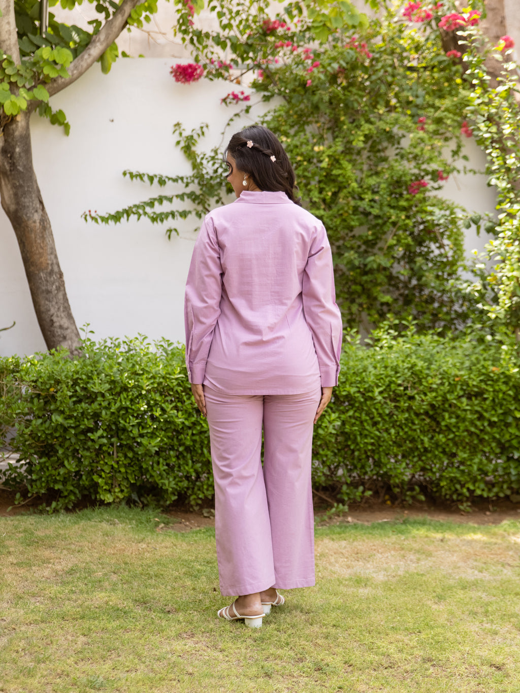 Amisha Pink Embroidery Co-ord set