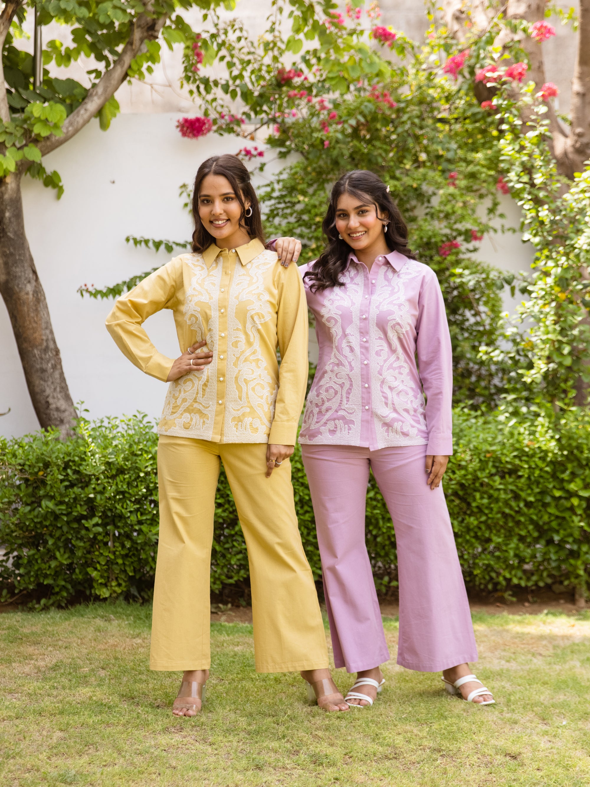 Amisha  Embroidery Co-ord set