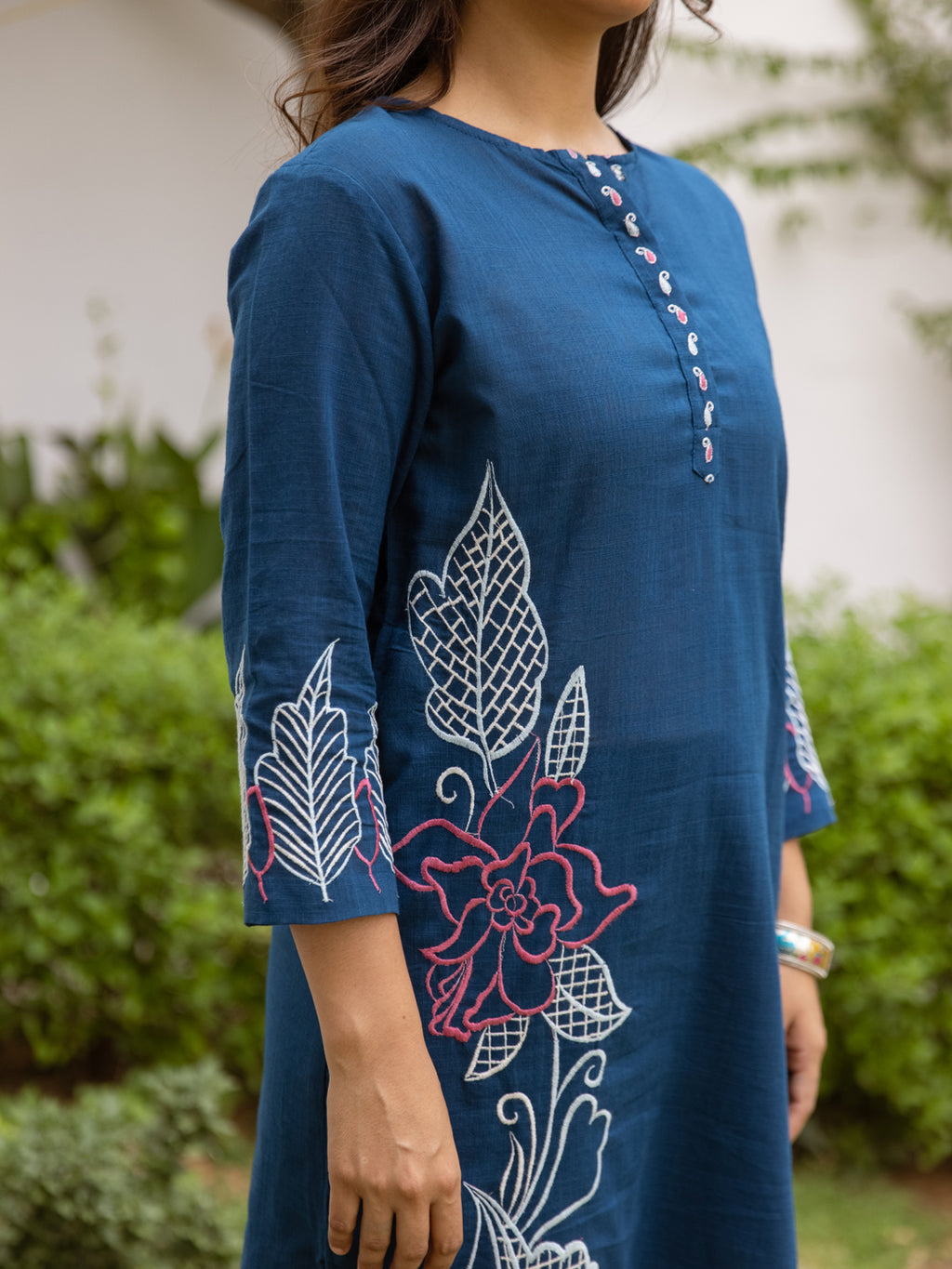 Clara Blue Embroidery Kurta Set