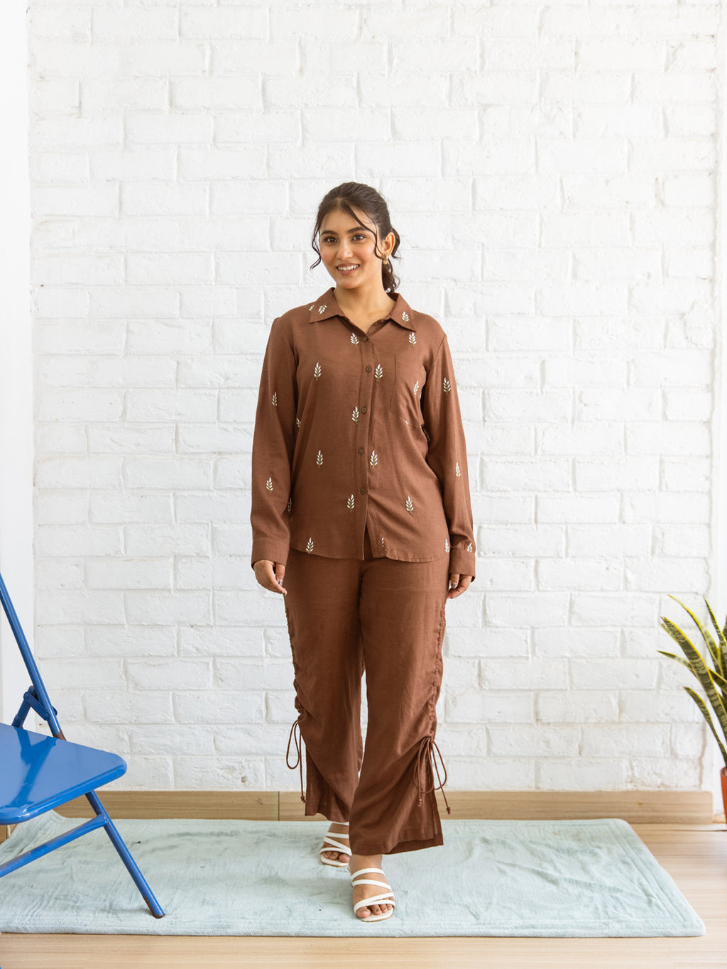 Rene Embroidery Co-ord Set