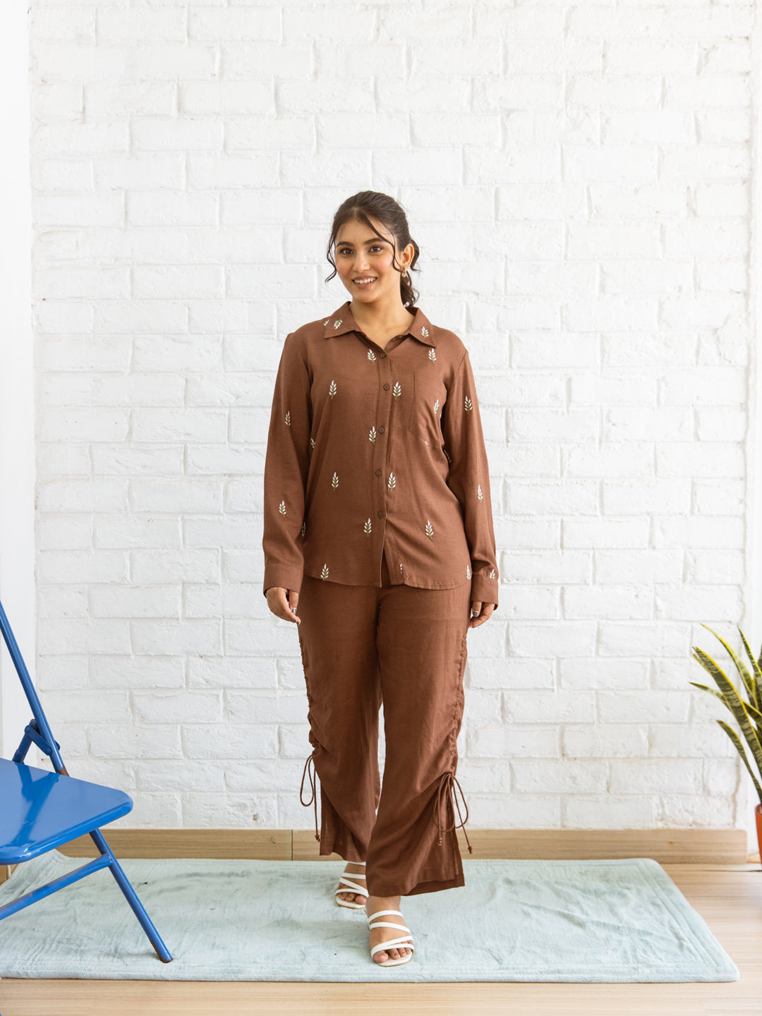 Rene Embroidery Co-ord Set