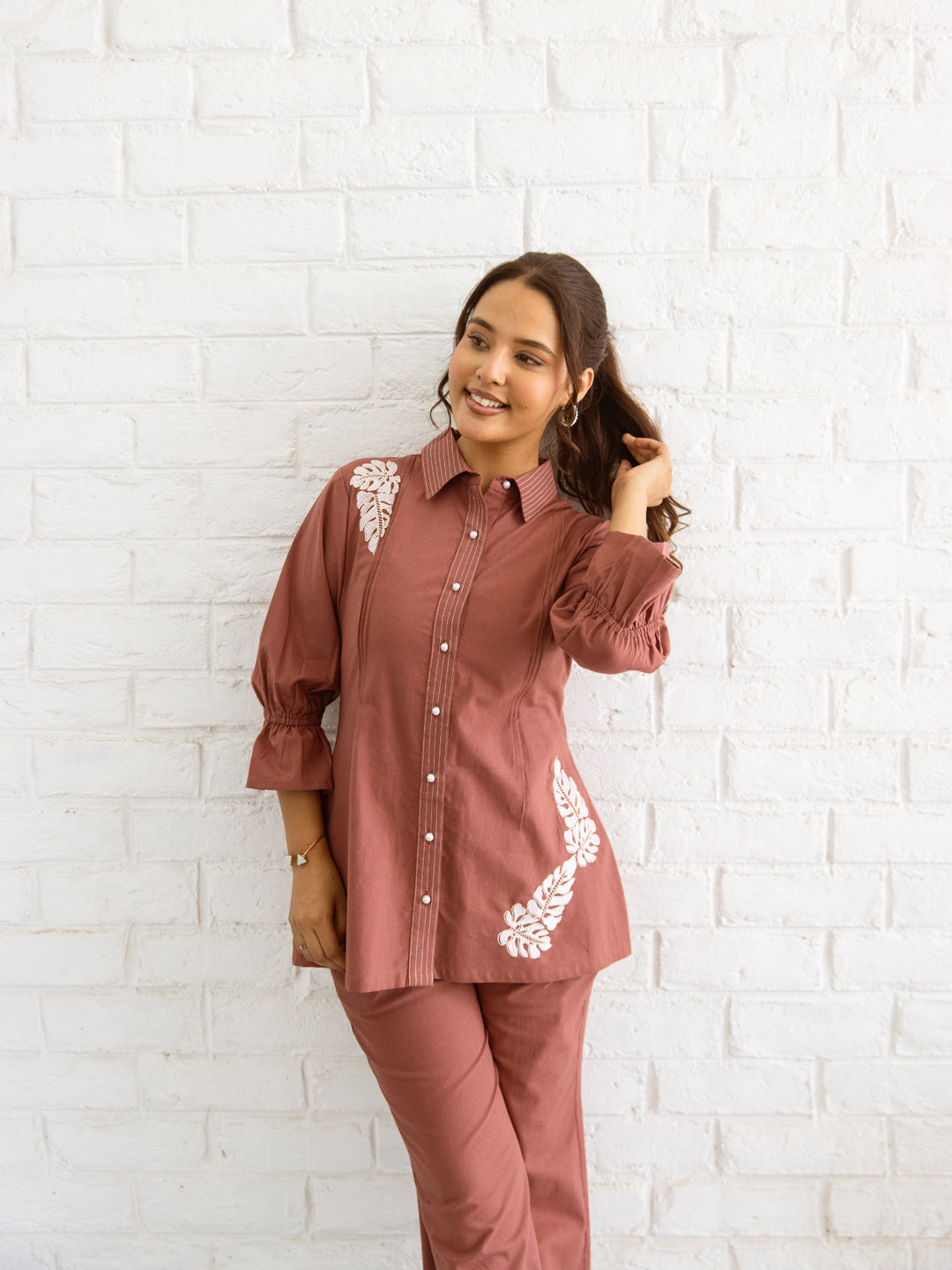 Axis Embroidery Co-ord Set