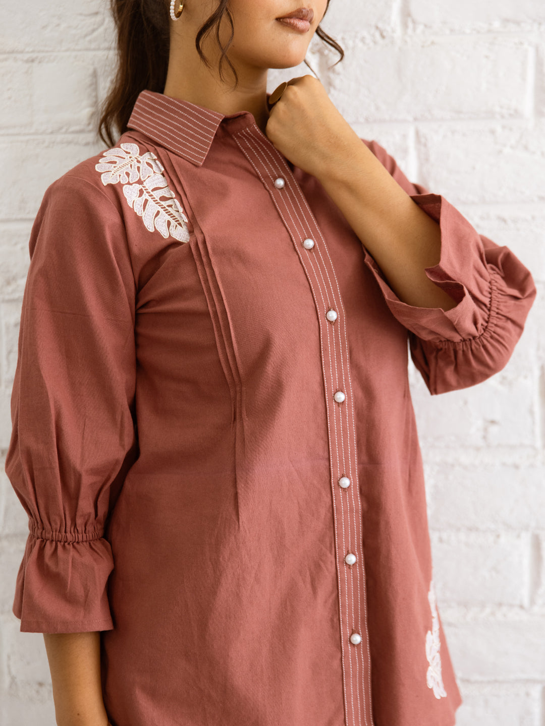 Axis Embroidery Co-ord Set