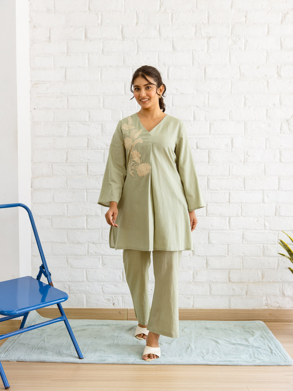 Khush Embroidery Co-ord Set