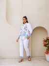 Kesina embroidery white co-ord set